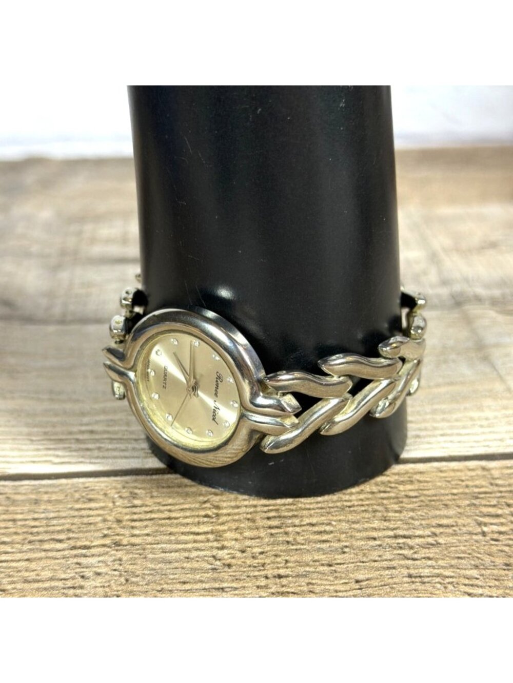 Vintage 1990s Lot Silver Tone Quartz Wristwatches Set Of 3 Working New Batteries - Picture 11 of 16